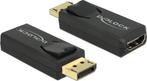 DeLOCK premium DisplayPort naar HDMI actieve adapter - DP, Audio, Tv en Foto, Televisiebeugels, Nieuw, Verzenden