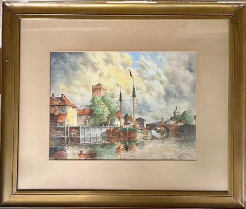 Louis Van Staaten (1836-1909) (Hermanus Koekkoek the, Antiek en Kunst, Kunst | Schilderijen | Klassiek