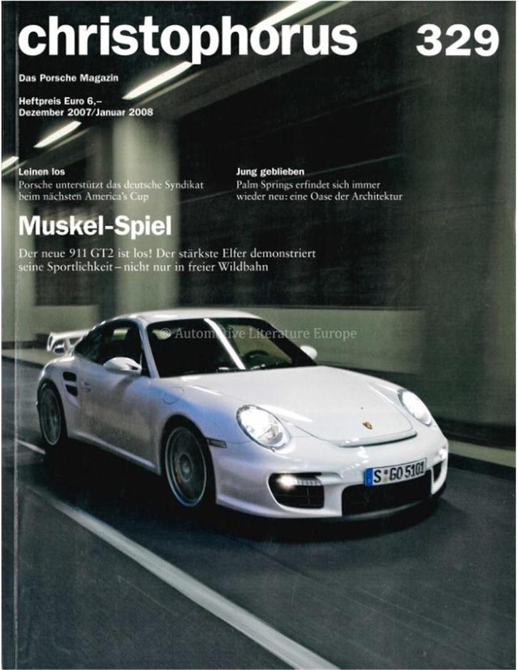 2008 PORSCHE CHRISTOPHORUS MAGAZINE 329 DUITS, Boeken, Auto's | Folders en Tijdschriften, Porsche