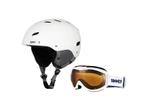 Sinner ski helm bingham wit + toxic skibril combipack, Nieuw, Skiën