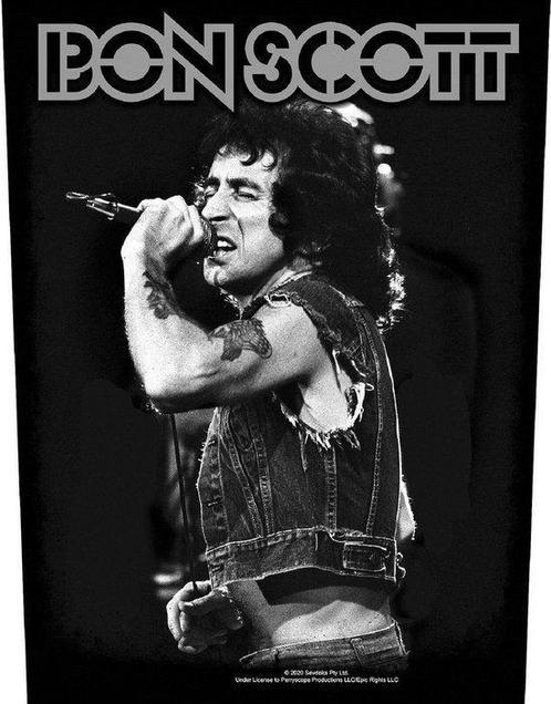 Bon Scott - Backpatch officiële merchandise, Verzamelen, Muziek, Artiesten en Beroemdheden, Kleding, Nieuw, Ophalen of Verzenden