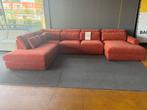U Bank Gent rood oranje sofa hoekbank 4 delig elementen, Huis en Inrichting, Banken | Complete zithoeken, Ophalen, Nieuw, Stof