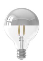 Calex LED Kopspiegellamp Zilver G95 E27 3.5W 250lm 2300K..., Nieuw, Ophalen of Verzenden