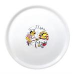 Gedecoreerde pizzaborden porselein | Design 4, Verzenden, Nieuw in verpakking, Ovens, Magnetrons en Steamers