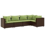 Tuinhoekbank Poly Rattan | Gebruikt | 72% Korting, Ophalen of Verzenden, Nieuw, Staal