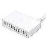 10-Port USB Laadstation 50W Muur Oplader Thuislader, Verzenden, Nieuw