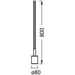 2dekans | Ledvance Cornerslim Smart Wifi Vloerlamp 80 cm –, Ophalen of Verzenden, Zo goed als nieuw