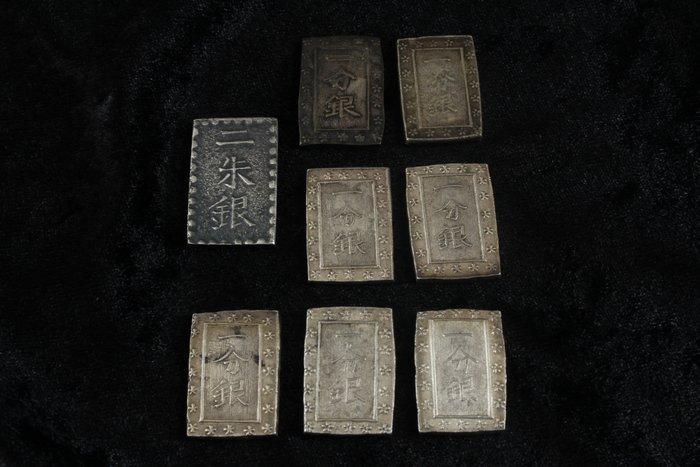 Japan. Ansei Meiji. 1 Bu Gin, 2 Shu Gin, Postzegels en Munten, Munten | Azië