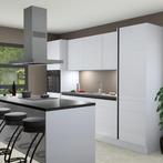 Greeploze sneeuwwitte hoogglans keuken Lima 25078, Huis en Inrichting, Keuken | Complete keukens, Verzenden, Nieuw