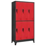 vidaXL Lockerkast 90x45x180 cm staal antracietkleurig en, Huis en Inrichting, Kasten | Lockerkasten, Verzenden, Nieuw