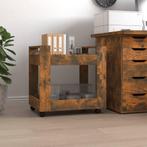 vidaXL Bureaukastje 60x45x60 cm bewerkt hout gerookt, Huis en Inrichting, Kasten | Ladekasten, Verzenden, Nieuw
