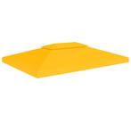 vidaXL Prieeldak 2-laags 310 g/m² 4x3 m geel, Verzenden, Nieuw