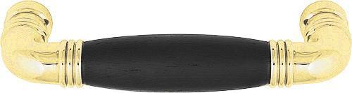 Meubelgreep TIMELESS MG1934-96 messing ongelakt/ebbenhout 96, Doe-het-zelf en Verbouw, Hang- en Sluitwerk, Verzenden