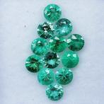 Zonder Minimumprijs - 12 pcs Groen Smaragd - 1.63 ct -, Sieraden, Tassen en Uiterlijk, Edelstenen, Nieuw