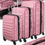 KESSER® Reiskofferset - 3-delig - ABS- Kofferset - Roze, Hobby en Vrije tijd, Verzenden, Nieuw