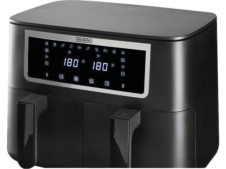 Bourgini -  Duo Health Fryer 2x4.0l (80l), Witgoed en Apparatuur, Airfryers, Airfryer XXL, Nieuw, Verzenden