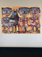 Gustav Schiffmacher - 2289 - Drei Mädchen mit einem Pferd, Antiek en Kunst