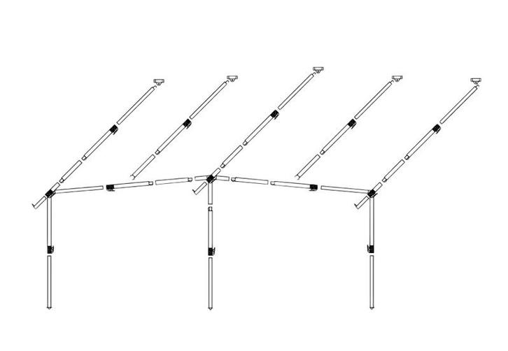 Dorema Frame Voortent Staal EasyGrip 25mm diepte 240, Caravans en Kamperen, Kampeeraccessoires