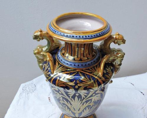 Luca Della Robbia - Vaas (2) - Keramiek - Paar vazen, Antiek en Kunst, Antiek | Glas en Kristal