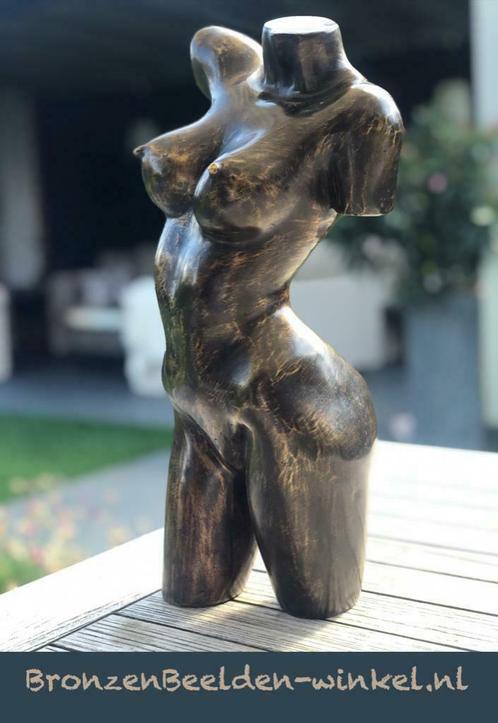 Bronzen Beeld TORSO van Man en Vrouw - Licht erotisch BRONS, Antiek en Kunst, Kunst | Beelden en Houtsnijwerken, Verzenden