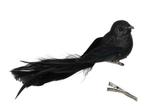 Zwarte vogels glittervogels met clip 16*4 cm – 4 stuks voor, Ophalen of Verzenden, Nieuw