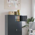 vidaXL Archiefkast 90x40x40 cm staal antracietkleurig, Huis en Inrichting, Kasten | Roldeurkasten en Archiefkasten, Verzenden