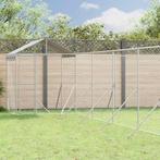 vidaXL Hondenkennel met dak 12x12x2,5 m gegalvaniseerd staal, Dieren en Toebehoren, Verzenden, Nieuw