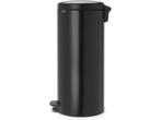 Brabantia NewIcon Prullenbak - 30 liter - Matt Black, Verzenden, Zo goed als nieuw