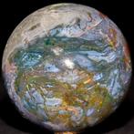 Mos Agaat Carving Sphere Mosagaat Sphere - symbool van