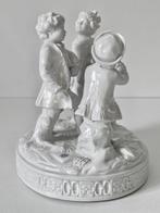 Aelteste Volkstedter - Beeld, Blank de Chine, Groep - 15 cm, Antiek en Kunst