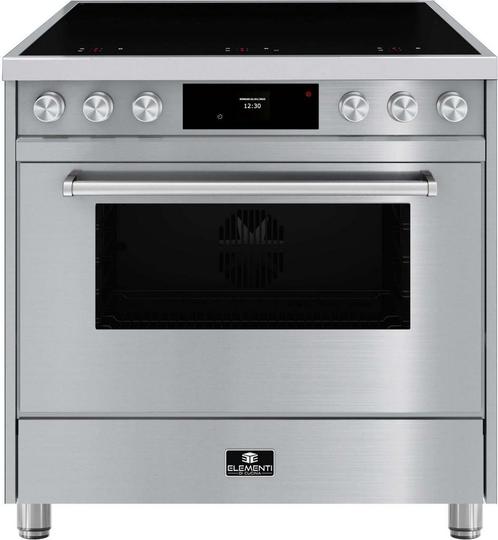 Elementi di Cucina EM9036-IX-S inductie fornuis - rvs, Witgoed en Apparatuur, Fornuizen, 60 cm of meer, Vrijstaand, 5 kookzones of meer