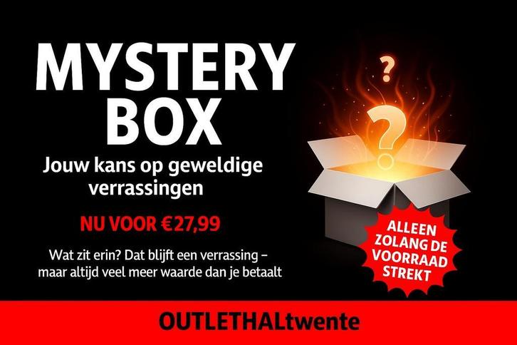 Ontdek de OUTLETHALtwente Mystery Box!, Diversen, Overige Diversen, Nieuw, Ophalen of Verzenden