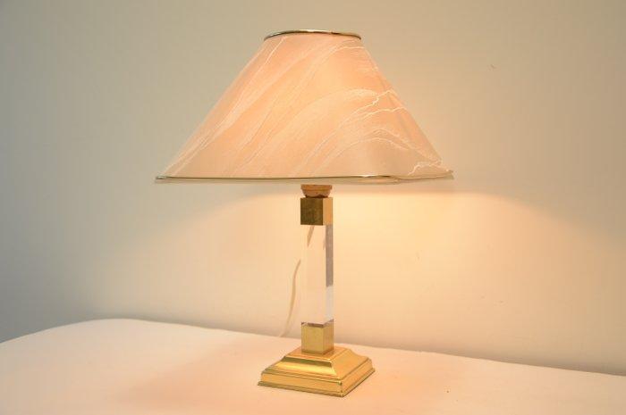 Tafellamp - Art Deco-stijl tafellamp - Messing, plexiglas, Antiek en Kunst, Curiosa en Brocante