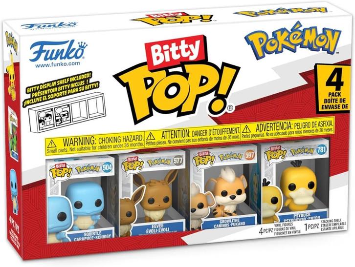 Funko Bitty Pop! - Pokemon 4 Pack - Squirtle | Funko - Hobby, Verzamelen, Poppetjes en Figuurtjes, Nieuw, Verzenden
