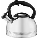 Florina Anter fluitketel gepolijst RVS zilver 2.3 Liter -, Ophalen of Verzenden, Nieuw