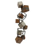 Wanddecoratie van gerecycled metaal - Muurdecoratie