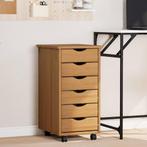 vidaXL Ladekast MOSS verrijdbaar massief grenenhout, Verzenden, Nieuw