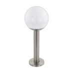 Zilveren moderne buitenlamp rvs, Baukje, IP44, Ophalen of Verzenden, Nieuw, Rvs, Staande lamp
