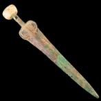 Vroege Griekse Bronzen zwaard met stenen pommel (Zonder, Antiek en Kunst