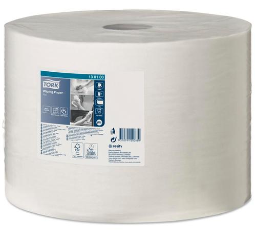 Tork Wiping poetspapier 1000 mtr 1-laags wit - per rol, Huis en Inrichting, Schoonmaakartikelen, Verzenden