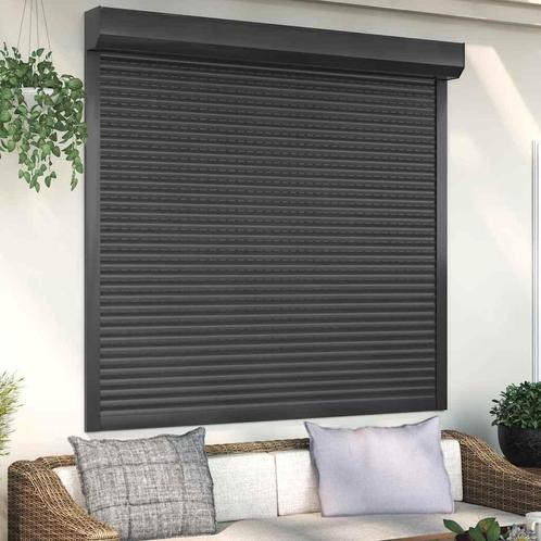 vidaXL Rolluik 160x150 cm aluminium antracietkleurig, Doe-het-zelf en Verbouw, Kozijnen en Schuifpuien, Nieuw, Verzenden