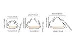 Wolkvormige Muurplanken – 3 Stuks Hangend Opbergrek, Huis en Inrichting, Verzenden, Nieuw