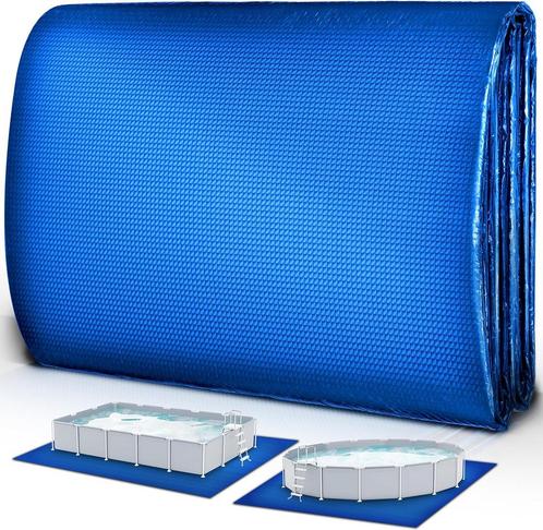 Tillvex Zwembad grondzeil - uv-stabiel - 445x254cm - Blauw, Caravans en Kamperen, Tentaccessoires, Nieuw, Verzenden