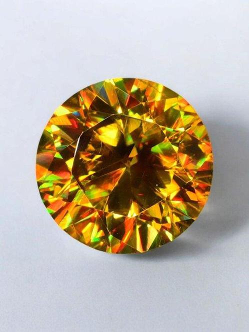 Zonder Minimumprijs Geel, Oranje Titaniet - 4.64 ct -, Sieraden, Tassen en Uiterlijk, Edelstenen