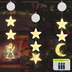 Kerstverlichting Raam Engel, Maan, Sterren - 73-82cm -, Diversen, Kerst, Verzenden, Nieuw
