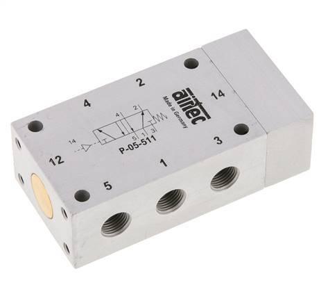 5/2 G1/8 Luchtgestuurd Ventiel 0-10bar/0-140psi Airtec, Doe-het-zelf en Verbouw, Gereedschap | Machine-onderdelen en Toebehoren