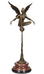 sculptuur, Fairy - 59 cm - Brons, Marmer