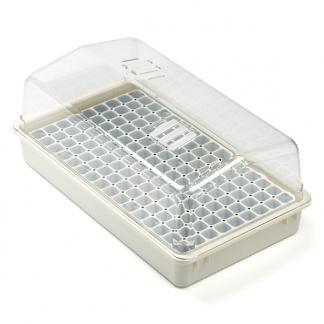 Kweekbak met deksel | 55 x 31 cm (144 vakjes, Ventilatie), Tuin en Terras, Kweekspullen, Nieuw, Verzenden