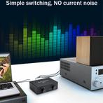 Audio Switch - 4-poorts - 4X Tulp (RCA) IN naar 1x Tulp, Nieuw, Verzenden