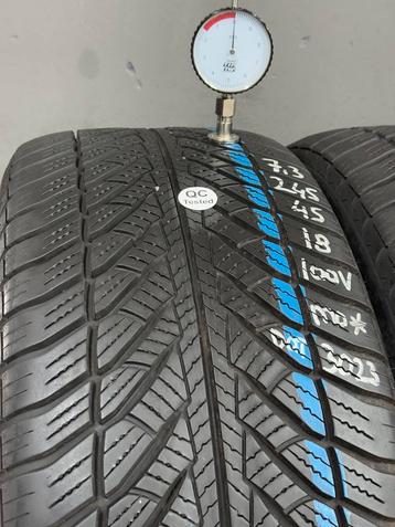 245/45/18 100V Goodyear Winterbanden 7,3/6,7mm profiel 4X beschikbaar voor biedingen